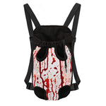 Dripping Blood Print Pet Carrier Backpack