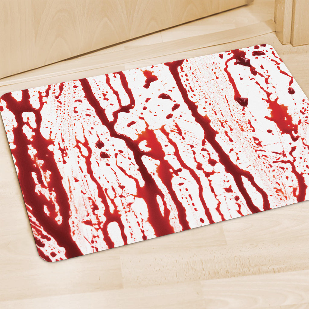 Dripping Blood Print Polyester Doormat