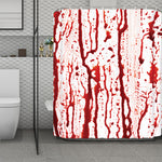 Dripping Blood Print Polyester Shower Curtain