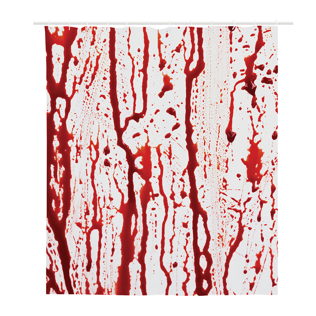 Dripping Blood Print Polyester Shower Curtain