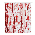 Dripping Blood Print Polyester Shower Curtain