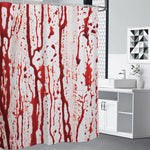 Dripping Blood Print Premium Shower Curtain