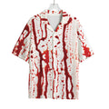 Dripping Blood Print Rayon Hawaiian Shirt
