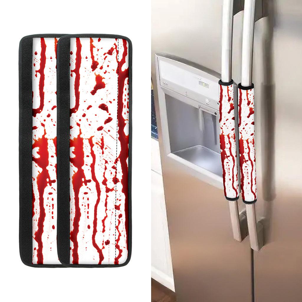 Dripping Blood Print Refrigerator Handle Covers