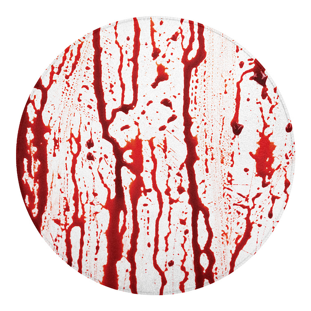 Dripping Blood Print Round Blanket