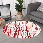 Dripping Blood Print Round Rug