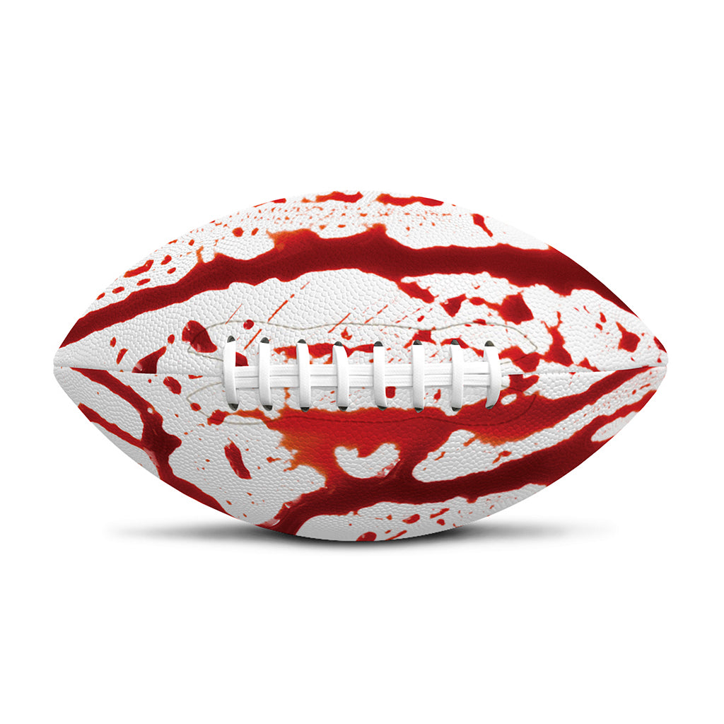 Dripping Blood Print Rugby Ball