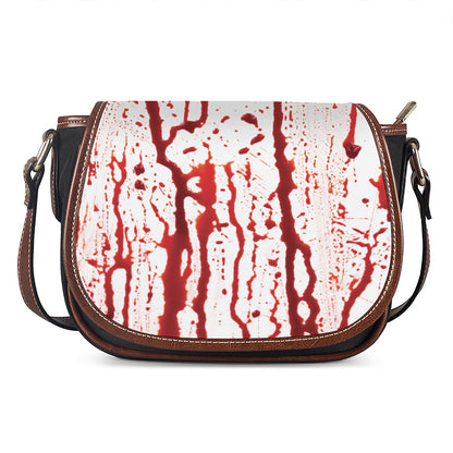Dripping Blood Print Saddle Bag