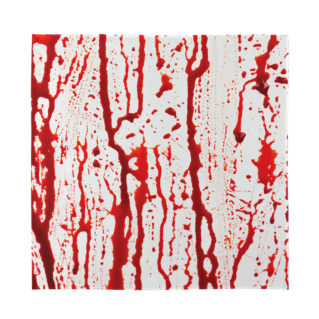 Dripping Blood Print Silk Bandana
