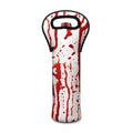 Dripping Blood Print Single Neoprene Wine Tote