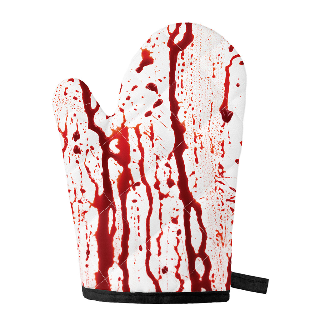 Dripping Blood Print Single Oven Mitt