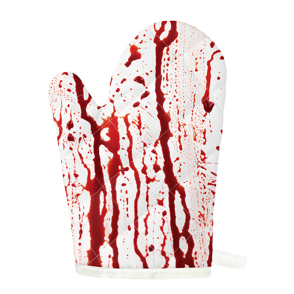 Dripping Blood Print Single Oven Mitt