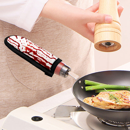 Dripping Blood Print Skillet Handle Cover