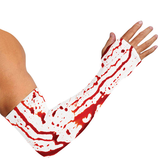 Dripping Blood Print Sun Protection Arm Sleeves