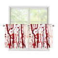 Dripping Blood Print Tier Curtains