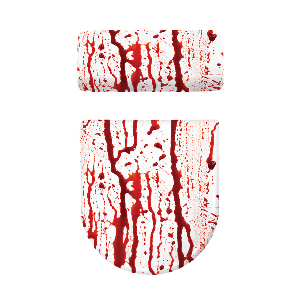Dripping Blood Print Toilet Lid And Tank Cover Set