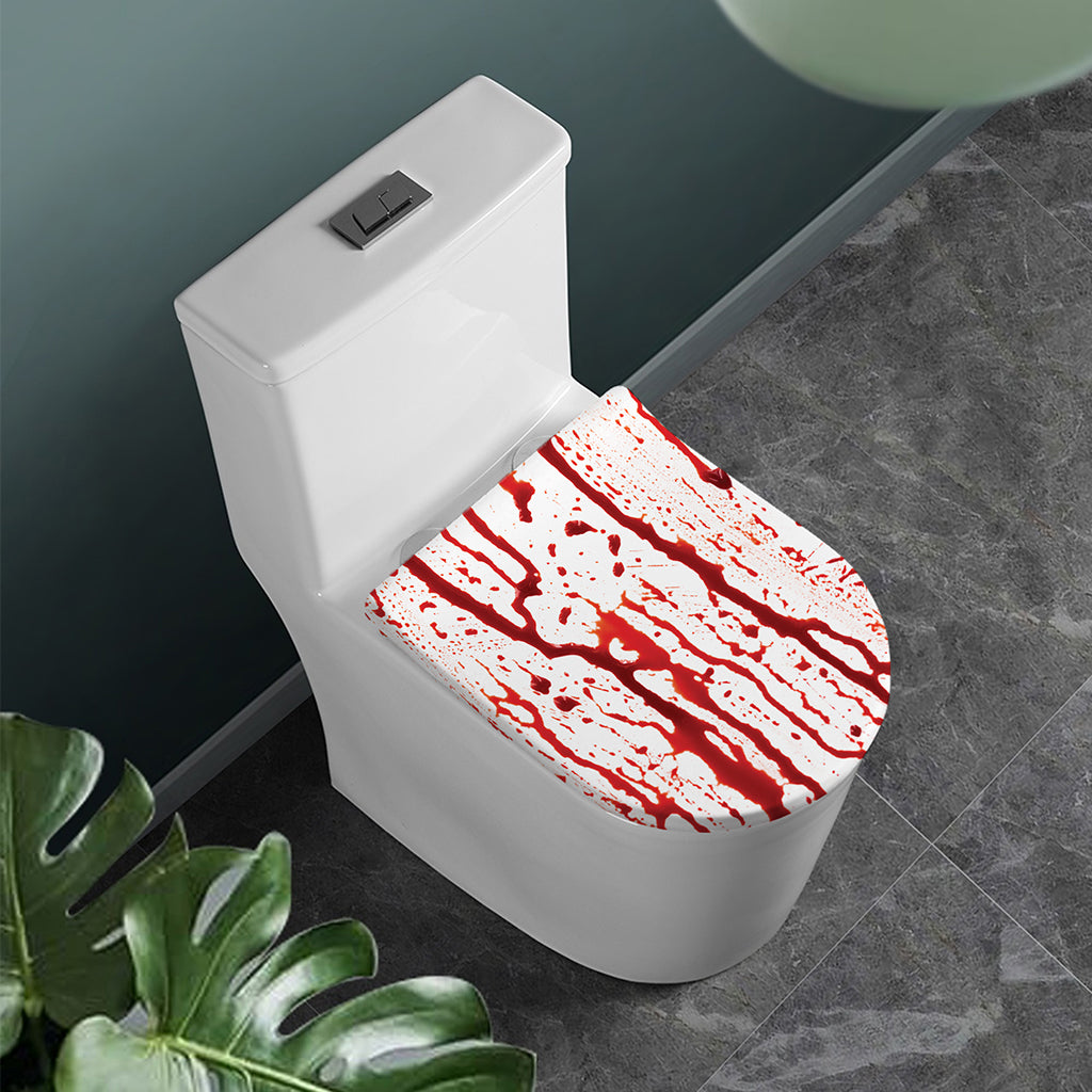 Dripping Blood Print Toilet Lid Cover