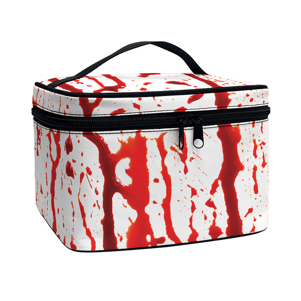 Dripping Blood Print Travel Makeup Bag