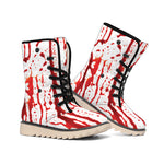 Dripping Blood Print Winter Boots