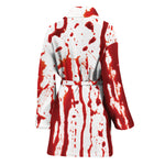 Dripping Blood Print Women's Bathrobe