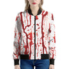 Dripping Blood Print Women's Bomber Jacket