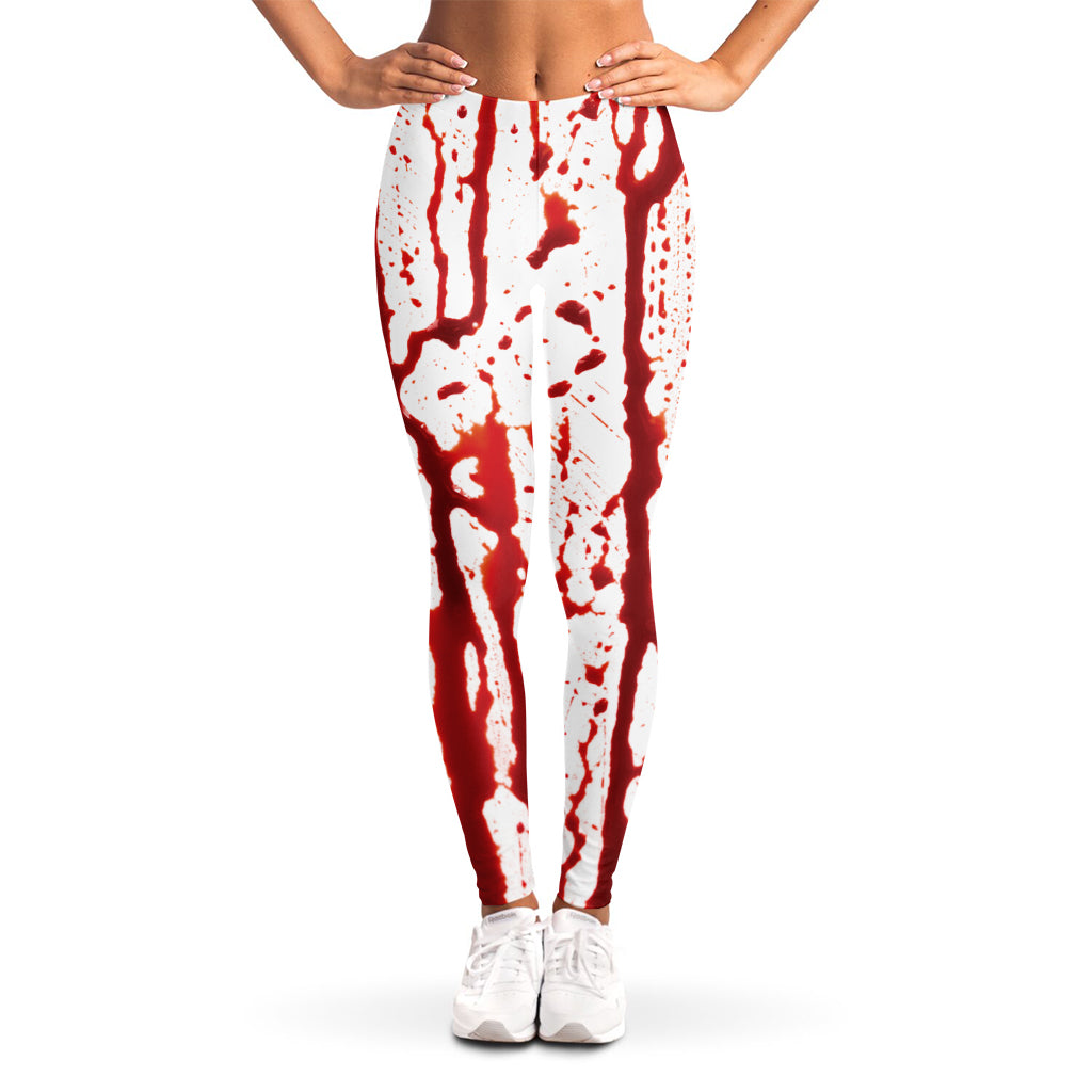 Dripping Blood Print Women's Leggings