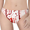 Dripping Blood Print Women's Thong