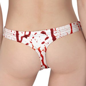 Dripping Blood Print Women's Thong