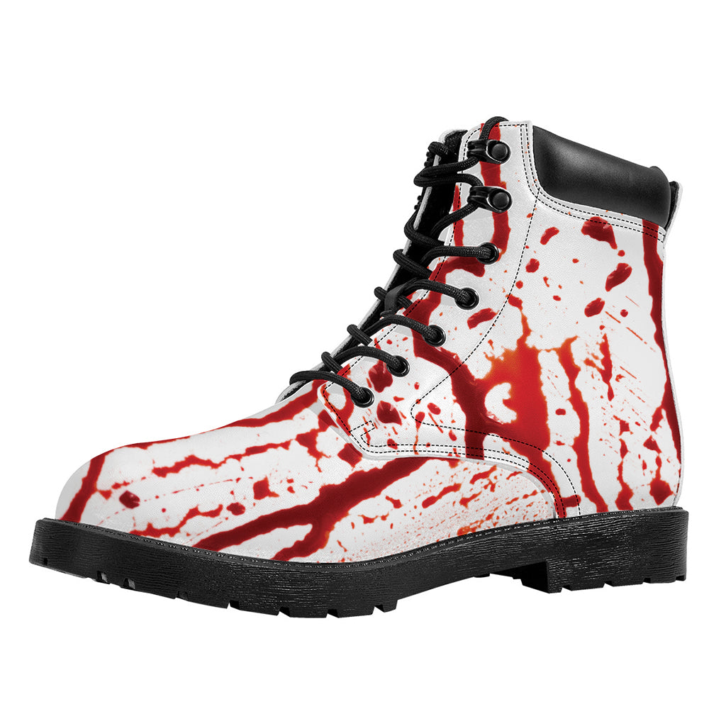 Dripping Blood Print Work Boots