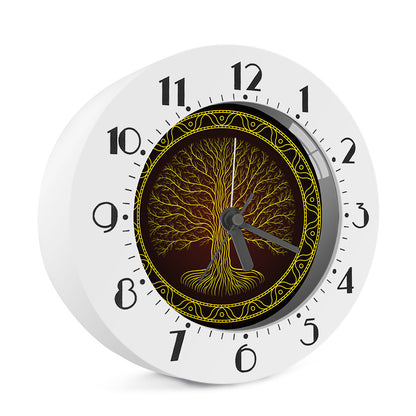 Druidic Yggdrasil Tree Print Alarm Clock