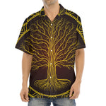 Druidic Yggdrasil Tree Print Aloha Shirt