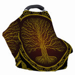 Druidic Yggdrasil Tree Print Baby Seat Cover
