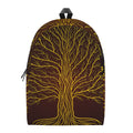 Druidic Yggdrasil Tree Print School Backpack