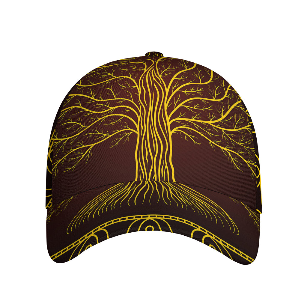 Druidic Yggdrasil Tree Print Baseball Cap