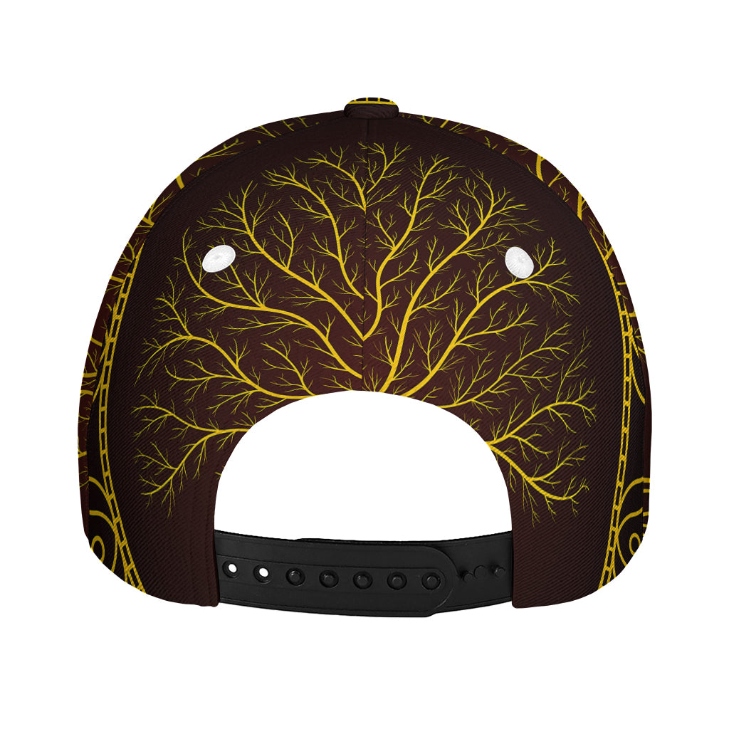 Druidic Yggdrasil Tree Print Baseball Cap