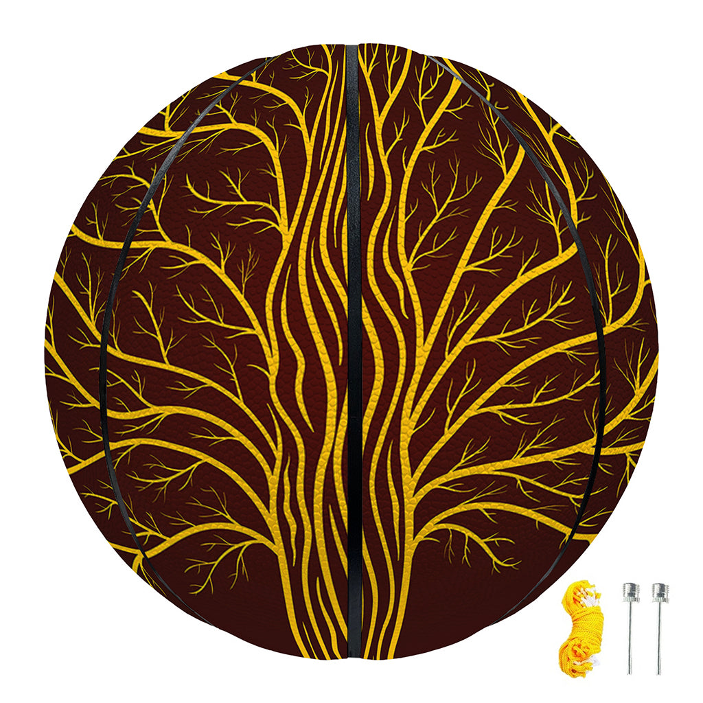 Druidic Yggdrasil Tree Print Basketball