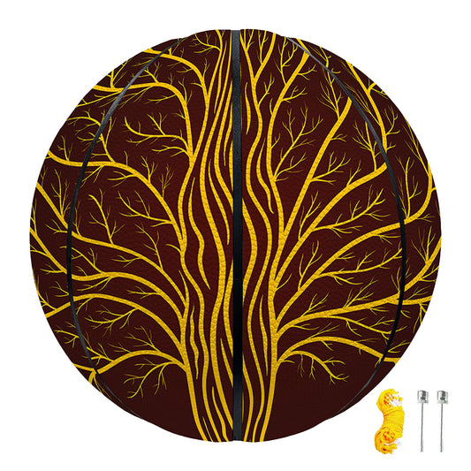 Druidic Yggdrasil Tree Print Basketball