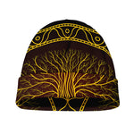 Druidic Yggdrasil Tree Print Beanie