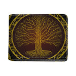 Druidic Yggdrasil Tree Print Bifold Wallet