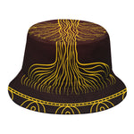 Druidic Yggdrasil Tree Print Bucket Hat