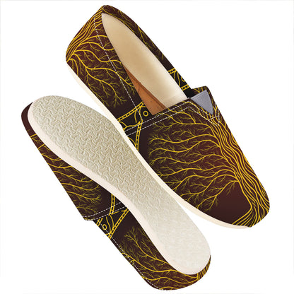 Druidic Yggdrasil Tree Print Casual Shoes