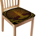 Druidic Yggdrasil Tree Print Chair Cushion Cover