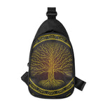 Druidic Yggdrasil Tree Print Chest Bag