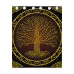 Druidic Yggdrasil Tree Print Curtain