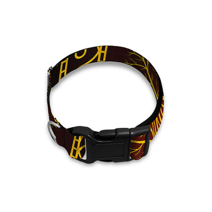 Druidic Yggdrasil Tree Print Dog Collar