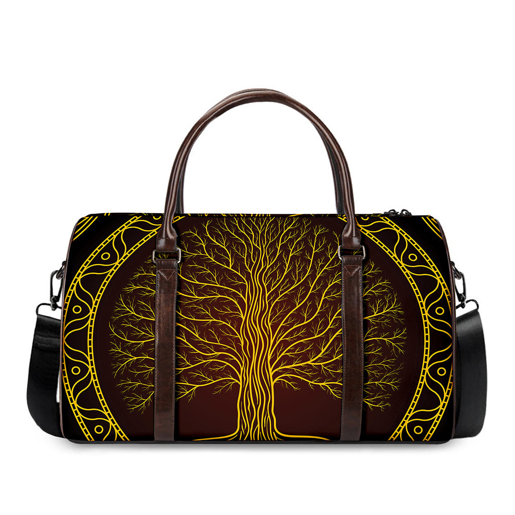 Druidic Yggdrasil Tree Print Duffle Bag