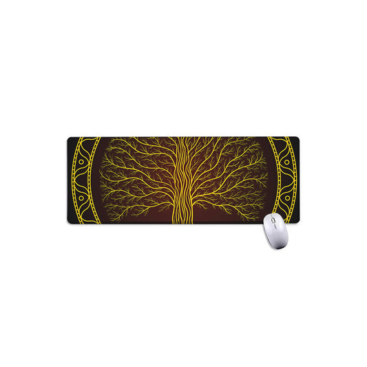 Druidic Yggdrasil Tree Print Extended Mouse Pad
