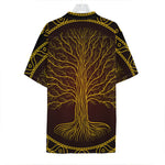 Druidic Yggdrasil Tree Print Hawaiian Shirt