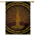 Druidic Yggdrasil Tree Print House Flag
