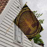 Druidic Yggdrasil Tree Print House Flag